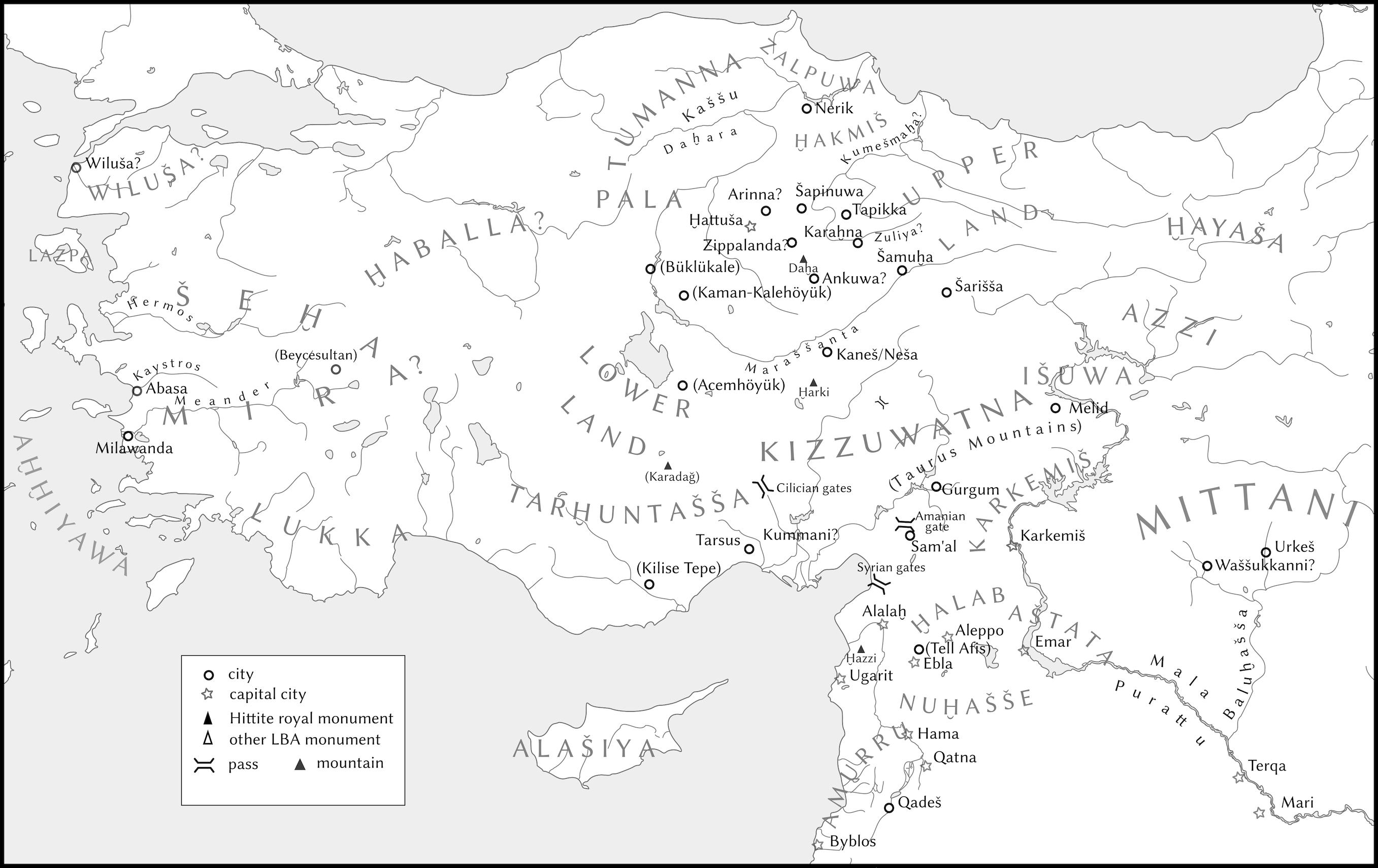 A Map of the Hittite World